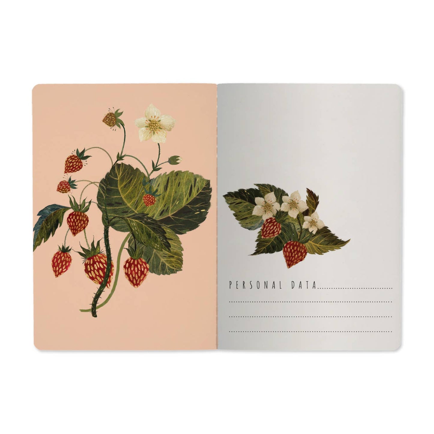 Notebook; Wild Strawberry (Size A5)