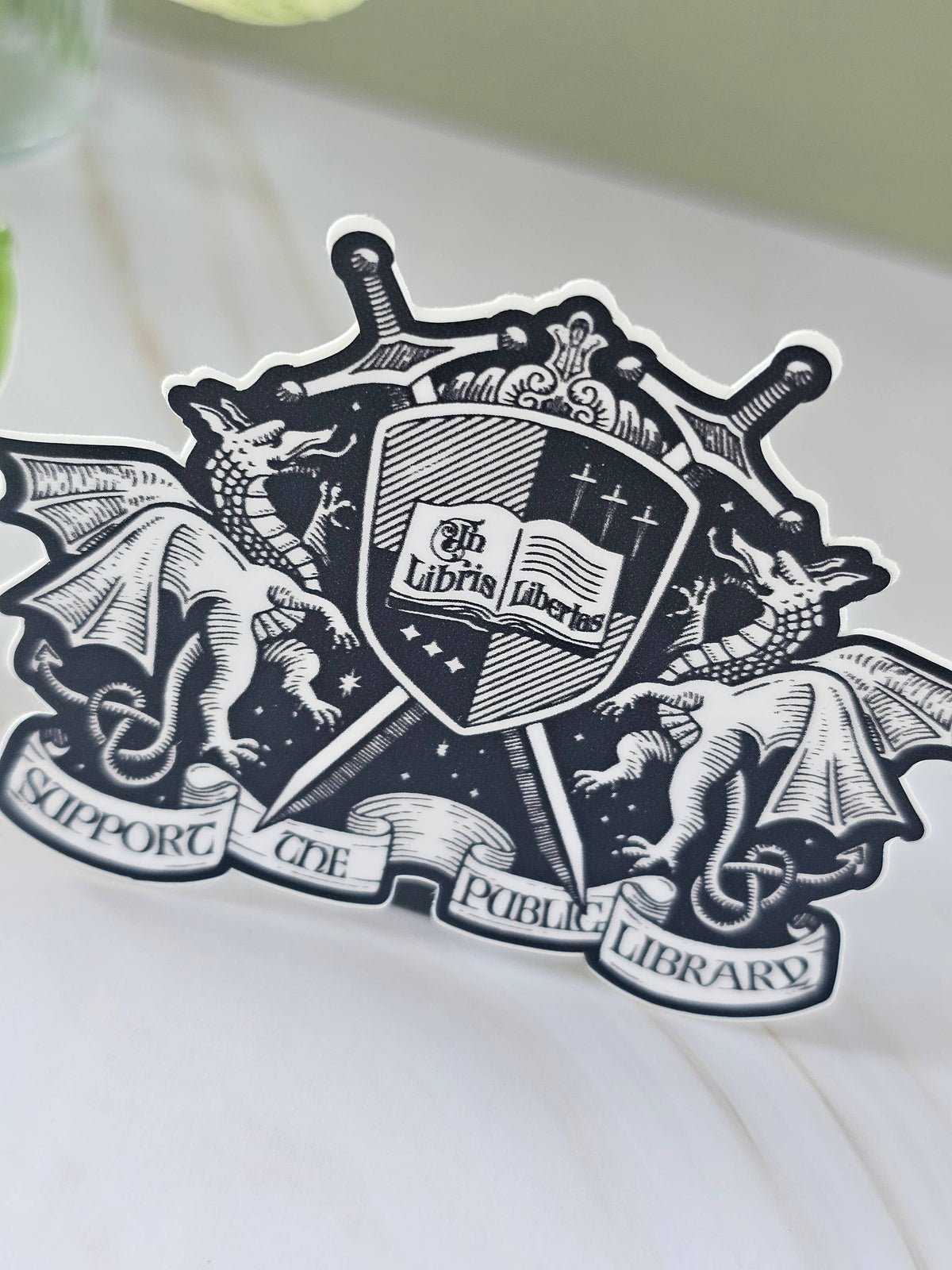 Support the Public Library Vinyl Sticker | Book Lover Gift