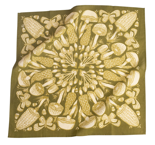 Bandana; No. 016 Mushrooms (100% Cotton)