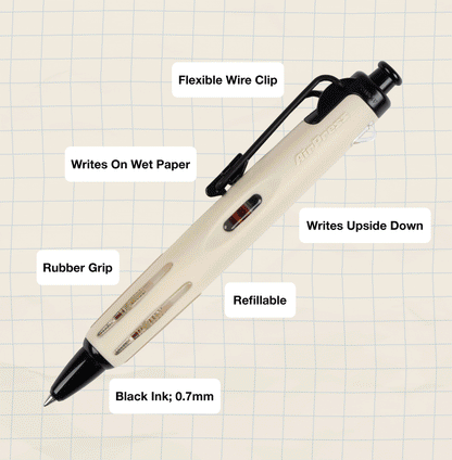 Ballpoint Pen; AirPress, Blue Gray | Tombow