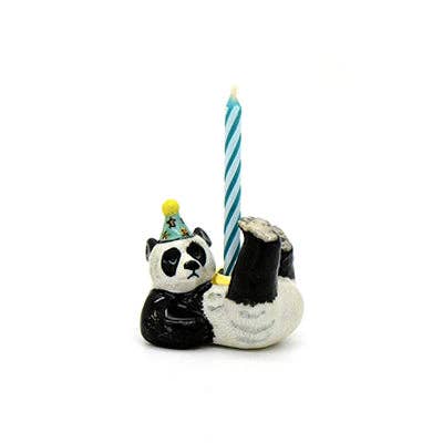 Camp Hollow Cake Topper; Panda (Hand-Painted Porcelain)