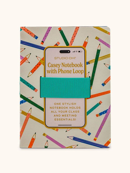 Notebook with Phone Loop; Make Your Mark Casey