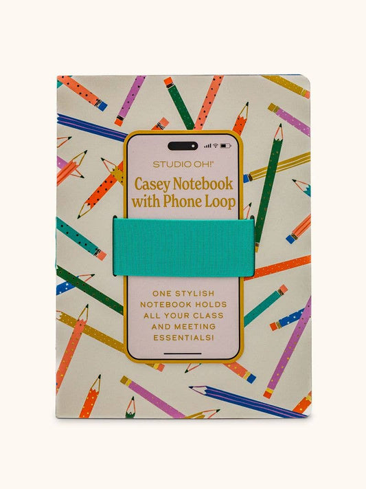 Notebook with Phone Loop; Make Your Mark Casey