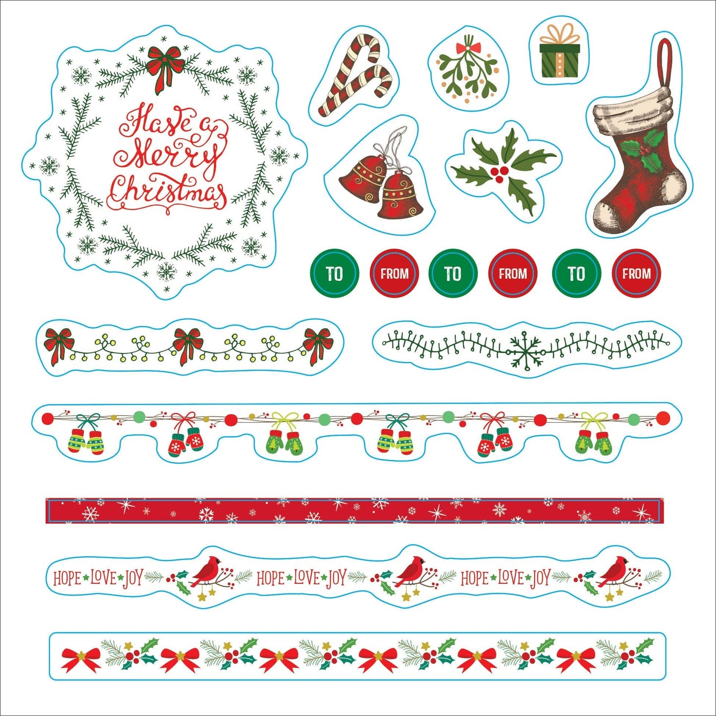 Sticker Book; Merry & Bright Christmas! (Over 500 Stickers)