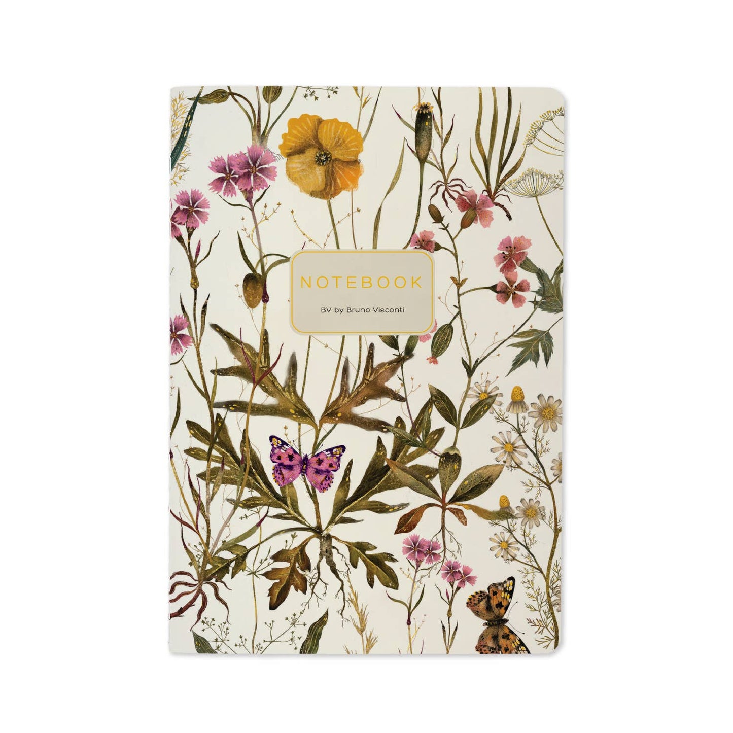 A5 Notebook; Violets and Greens - BV by Bruno Visconti