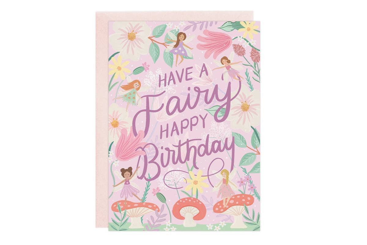 Birthday Card; Fairy Garden