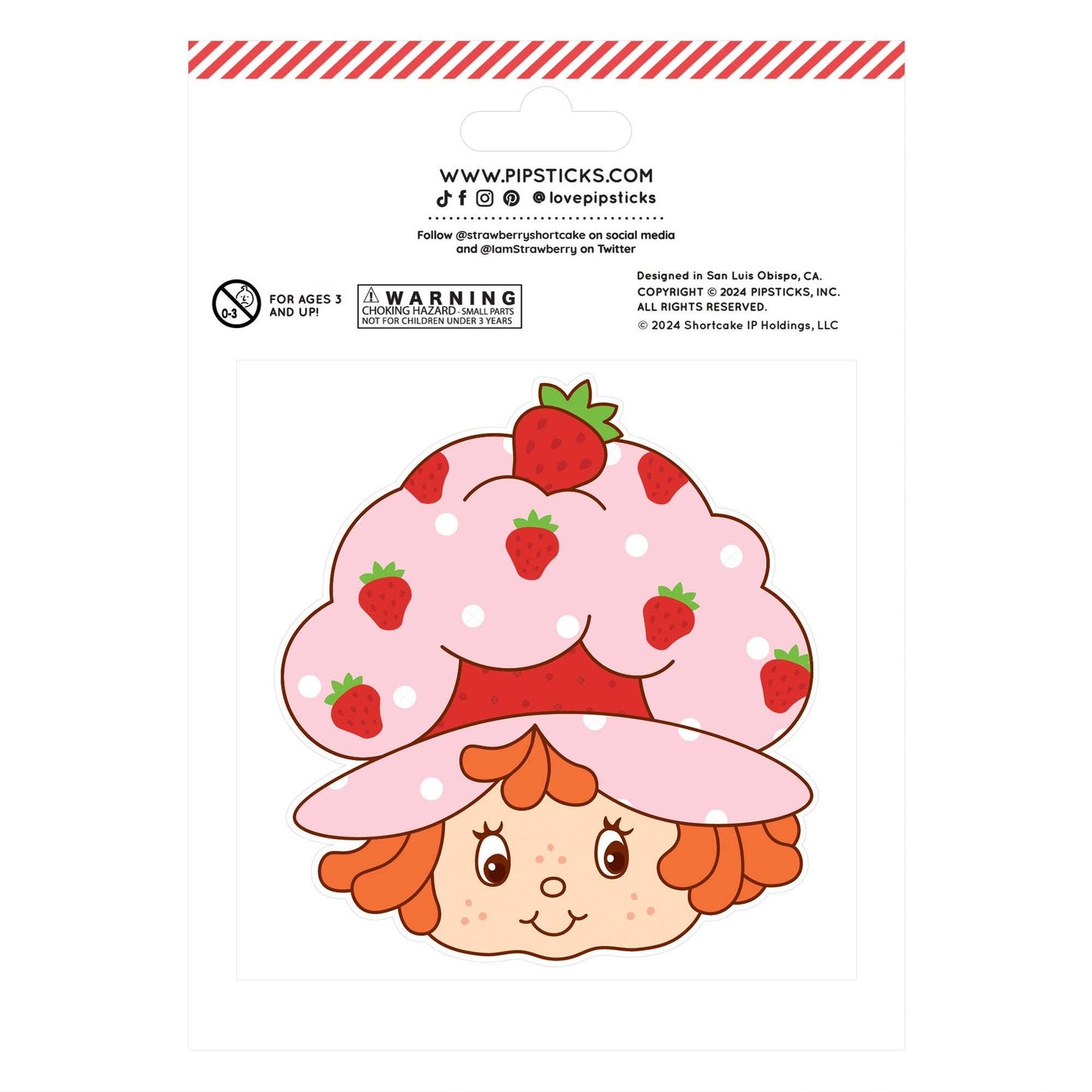 Strawberry Shortcake & Custard Scratch 'n Sniff Stickers (2ct)