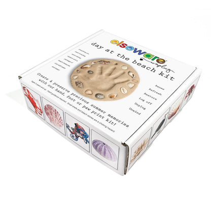 Day at the Beach Kit | Sand Casting Hand & Footprint Keepsake | Elseware Unplug