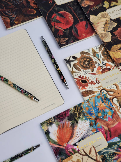 A5 Notebook; Pom on the Vine - BV by Bruno Visconti