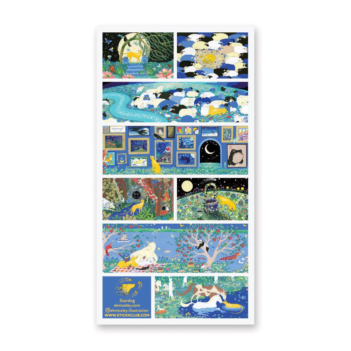 Sticker Sheet; Stardog’s Stellar Adventures