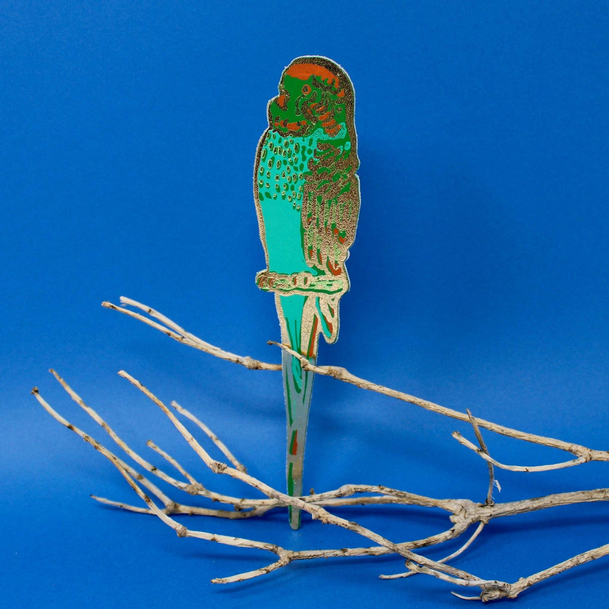 Leather Bookmark; Budgie | Ark Colour Design