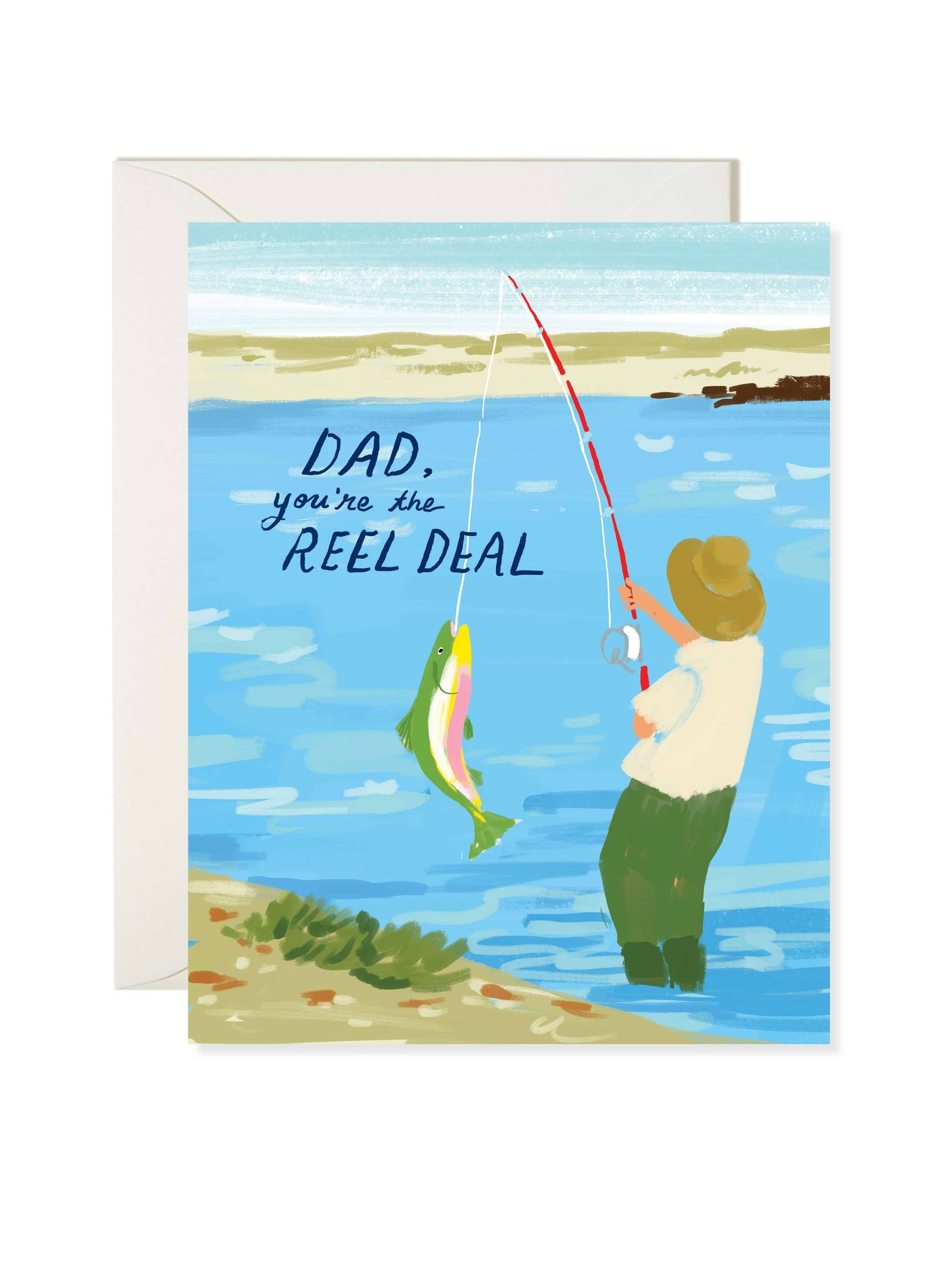 Dad Card; Reel Deal (Funny Pun Father’s Day Greeting Card)