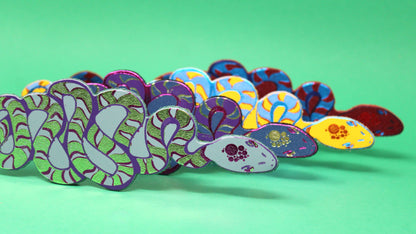 Leather Bookmark; Snake | Ark Colour Design