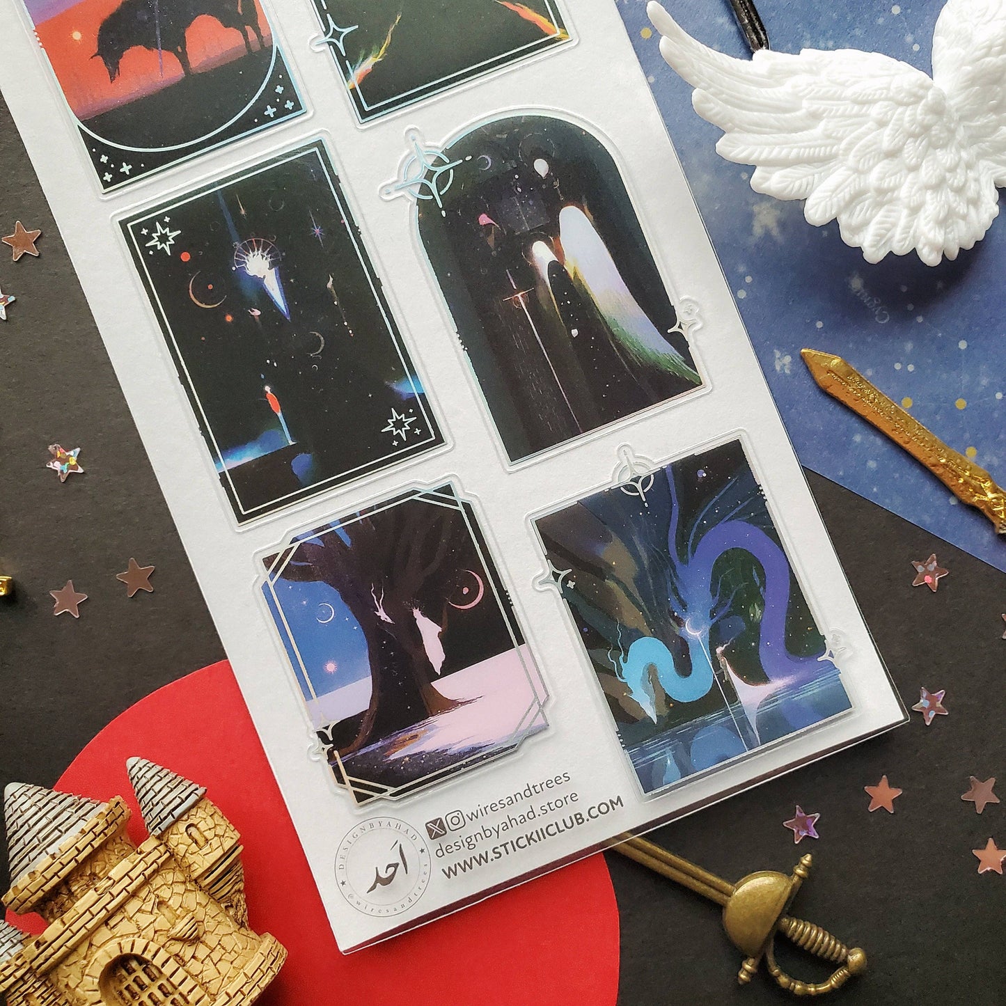 Sticker Sheet; Between Worlds