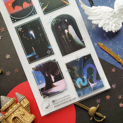 Sticker Sheet; Between Worlds