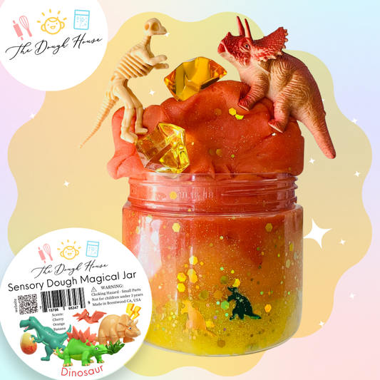Magical Jars; Fun Size Dinosaur (Sensory Dough & Trinkets)
