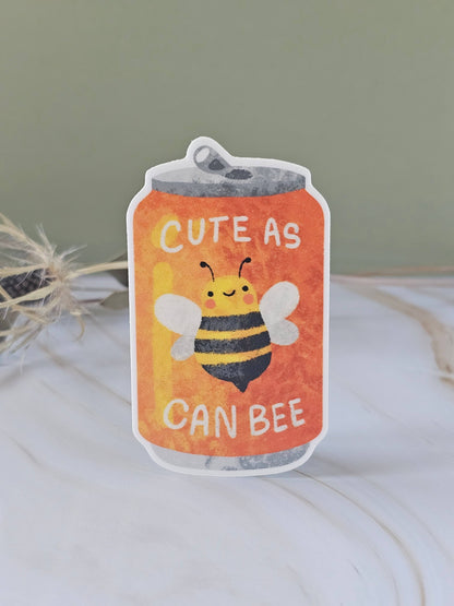 Vinyl Sticker; Cute As Can Bee | ThePlottedPlant