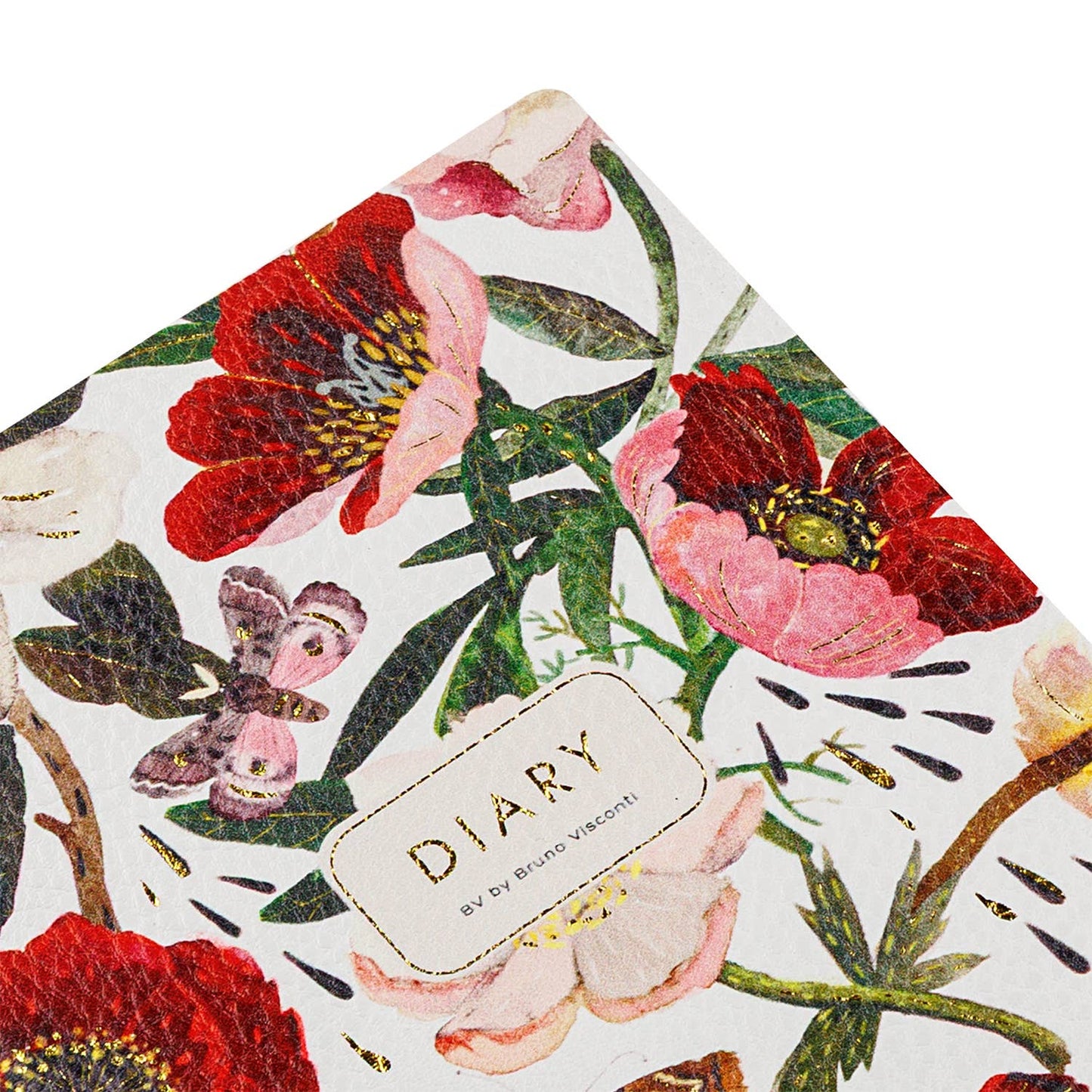 Journal; Peonies (A5 Vegan Leather) BV by Bruno Visconti