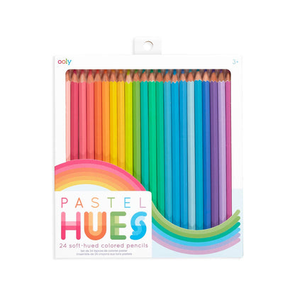 Ooly Colored Pencils; Pastel Hues (Soft-Hued Set of 24)