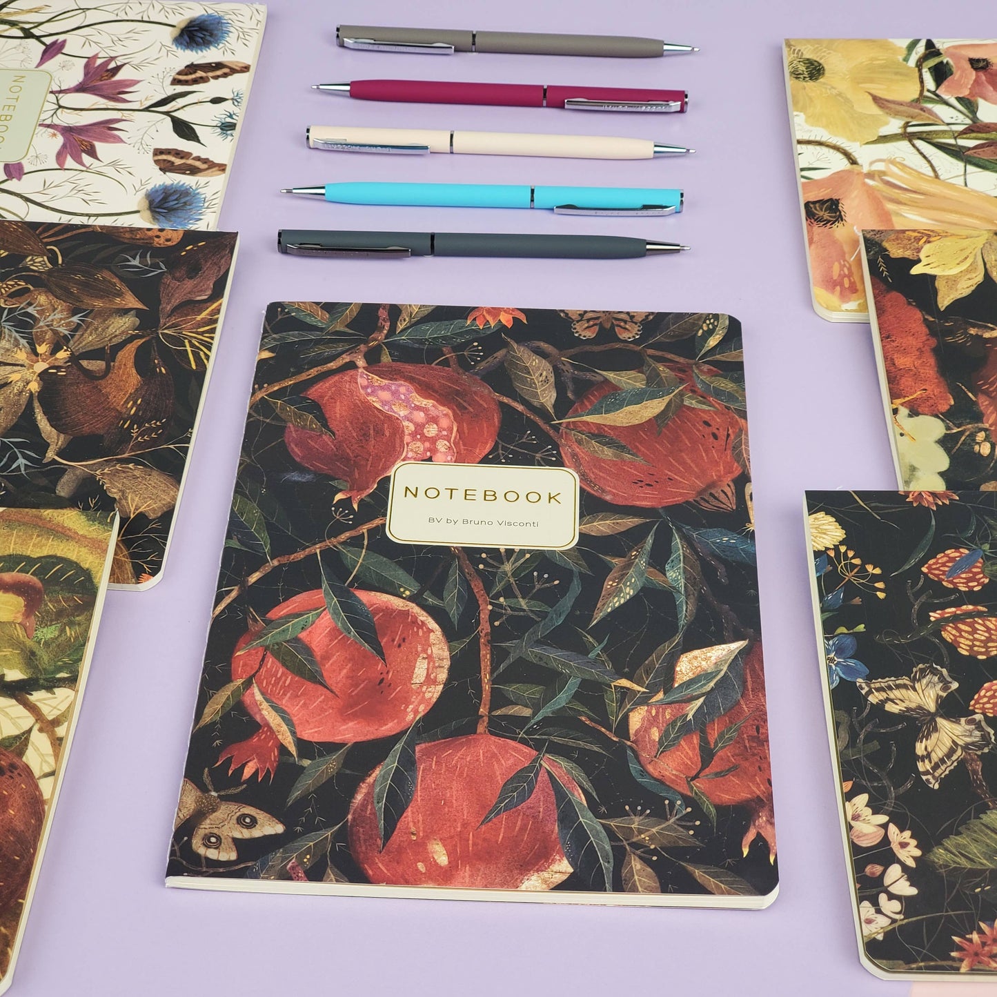 A5 Notebook; Pom on the Vine - BV by Bruno Visconti