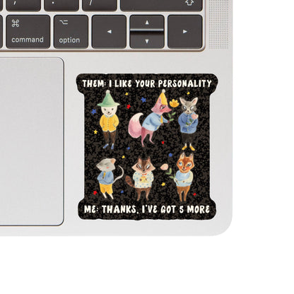 Vinyl Sticker; Multiple Personalities