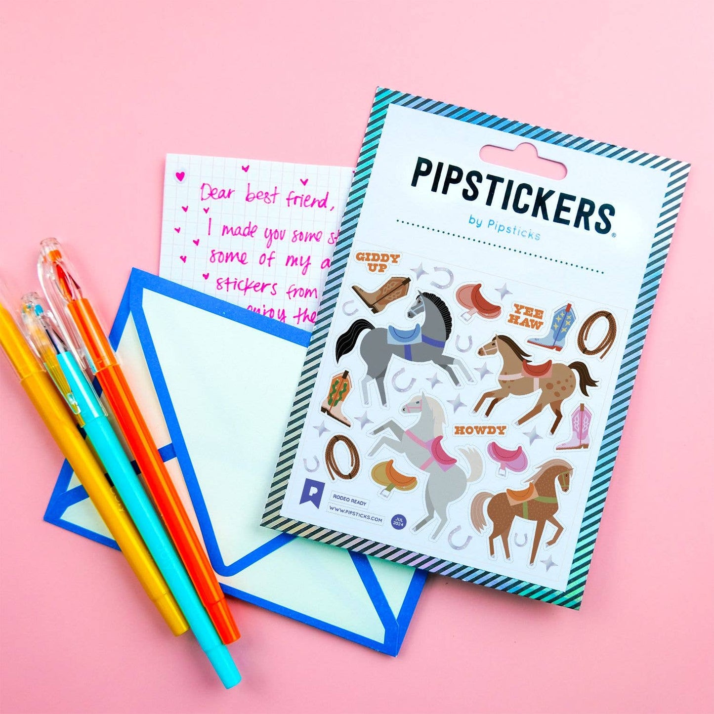 Pipsticks Sticker Sheet; Rodeo Ready