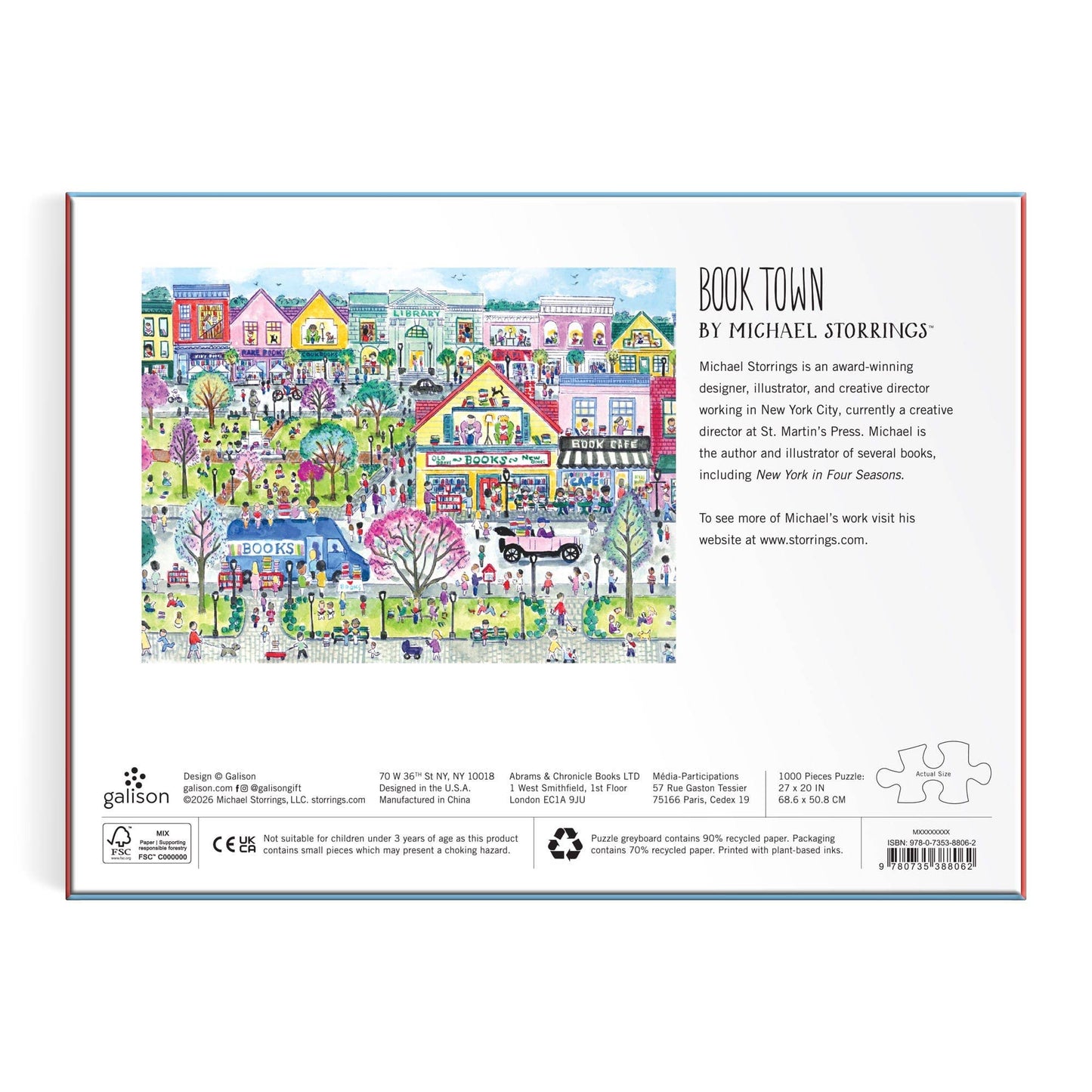 Jigsaw Puzzle; Michael Storrings Book Town (1000 Pieces)
