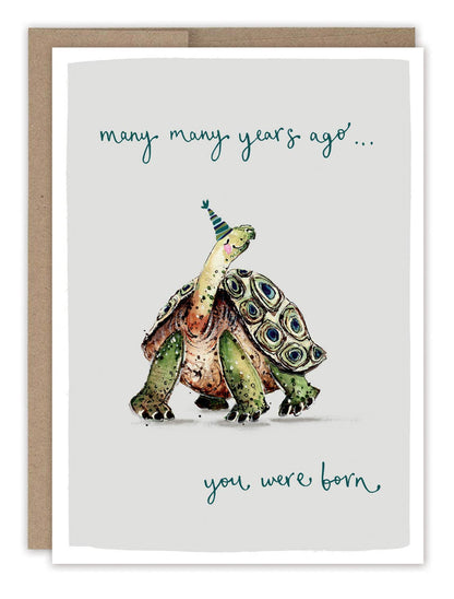 Birthday Card; Tortoise