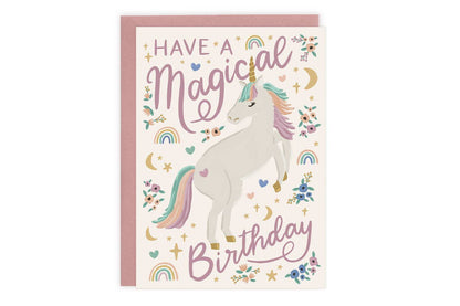 Birthday Card; Unicorn