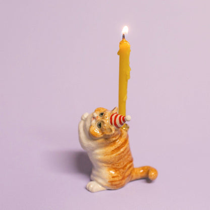 Camp Hollow Cake Topper; Exotic Shorthair Cat