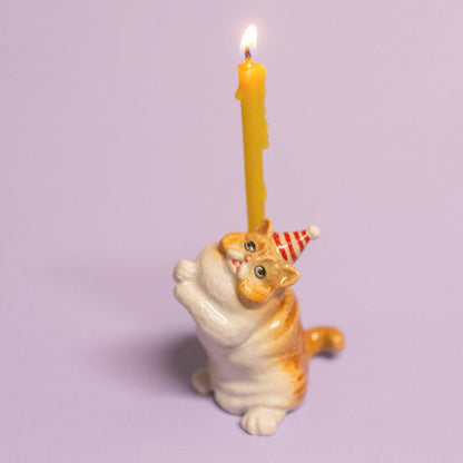 Camp Hollow Cake Topper; Exotic Shorthair Cat