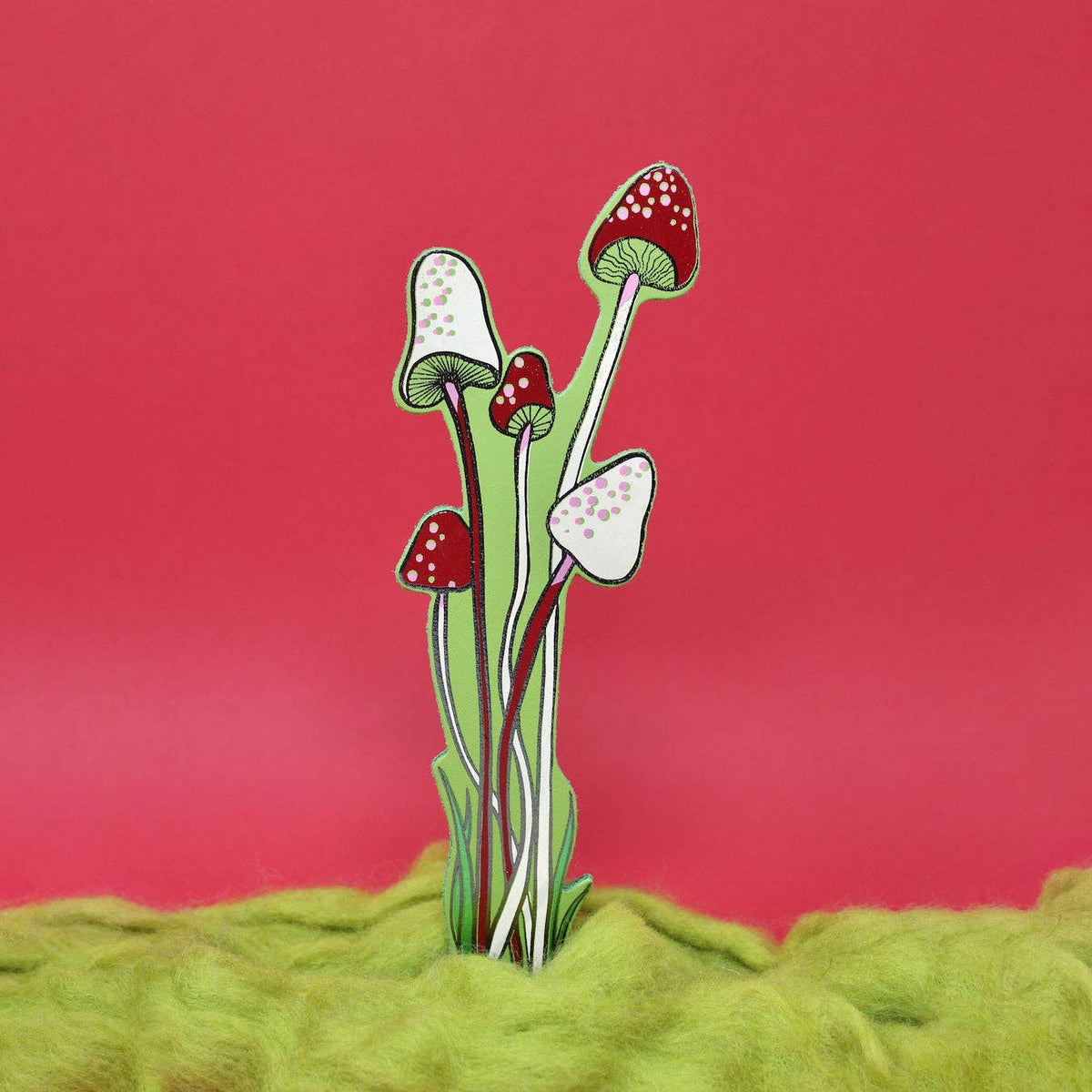 Leather Bookmark; Mushroom | Ark Colour Design