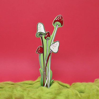 Leather Bookmark; Mushroom | Ark Colour Design