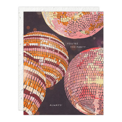 Seedlings Birthday Card; Disco Ball (Plantable Envelope)