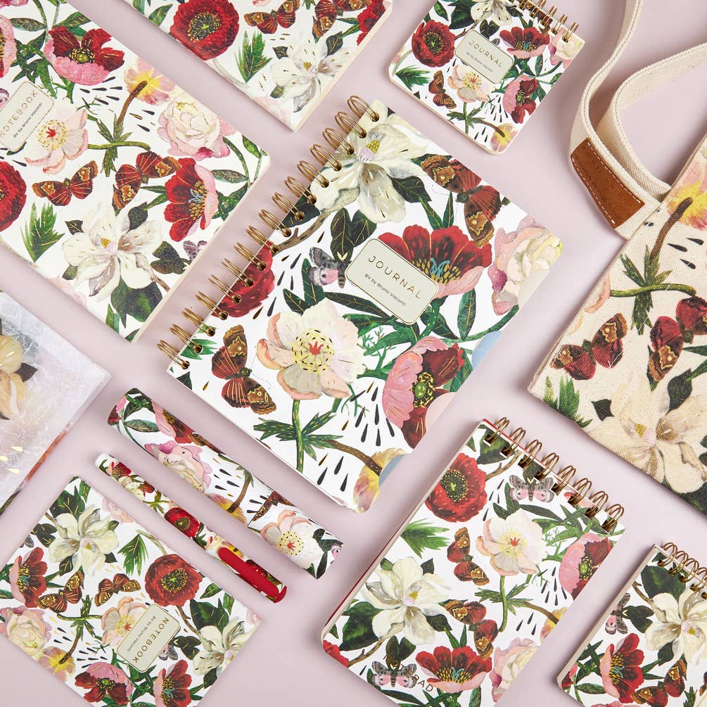 Notebook; Peonies (Size A5)