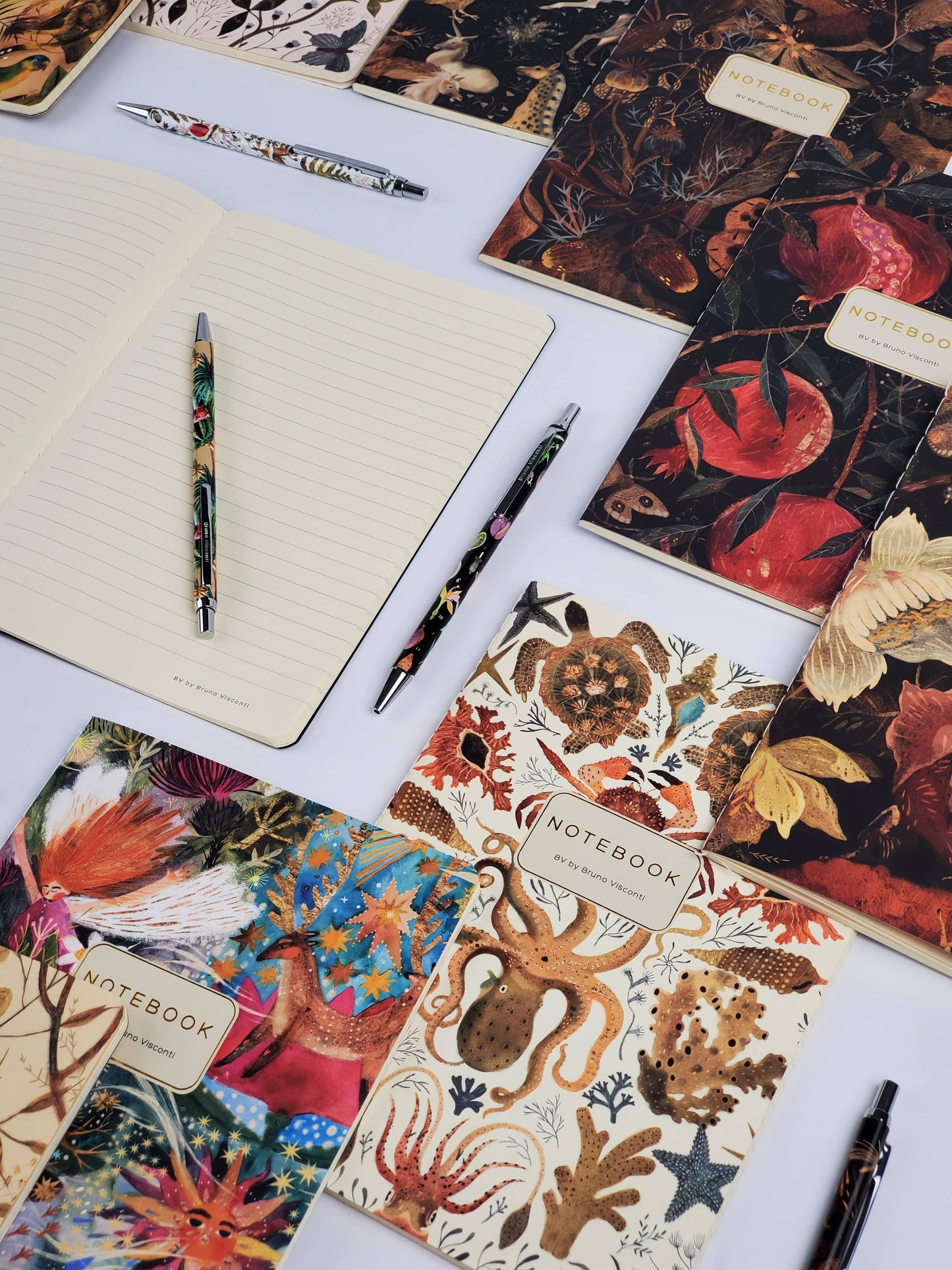 A5 Notebook; Pom on the Vine - BV by Bruno Visconti