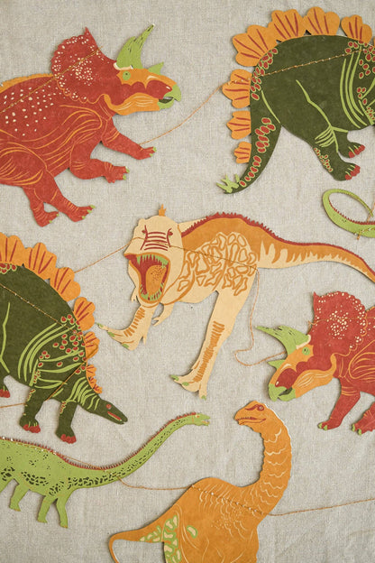 Sewn Garland; Dinosaurs