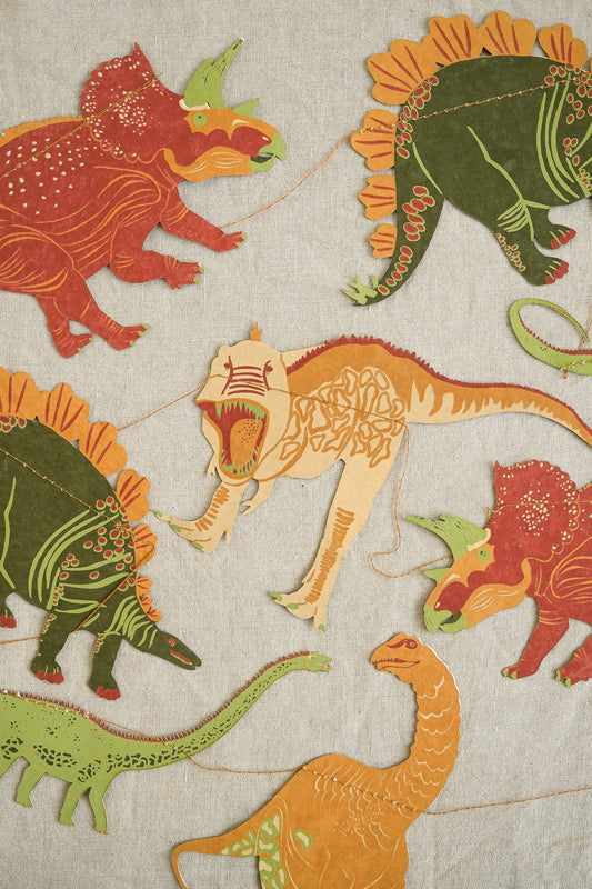 Sewn Garland; Dinosaurs