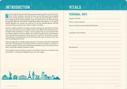 Travel Checklist Journal: A Portable Trip Planner and Diary