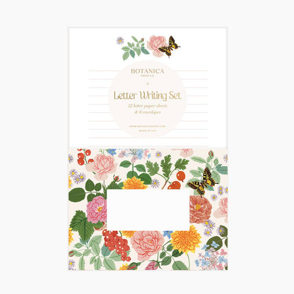 Letter Writing Set; Reverie By Botanica Paper Co. (12 Letters + 6 Envelopes)
