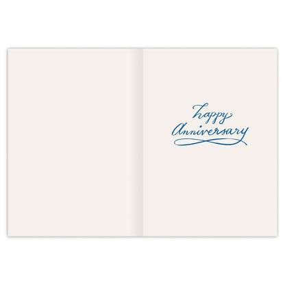 Anniversary Card; Seaside Puffins