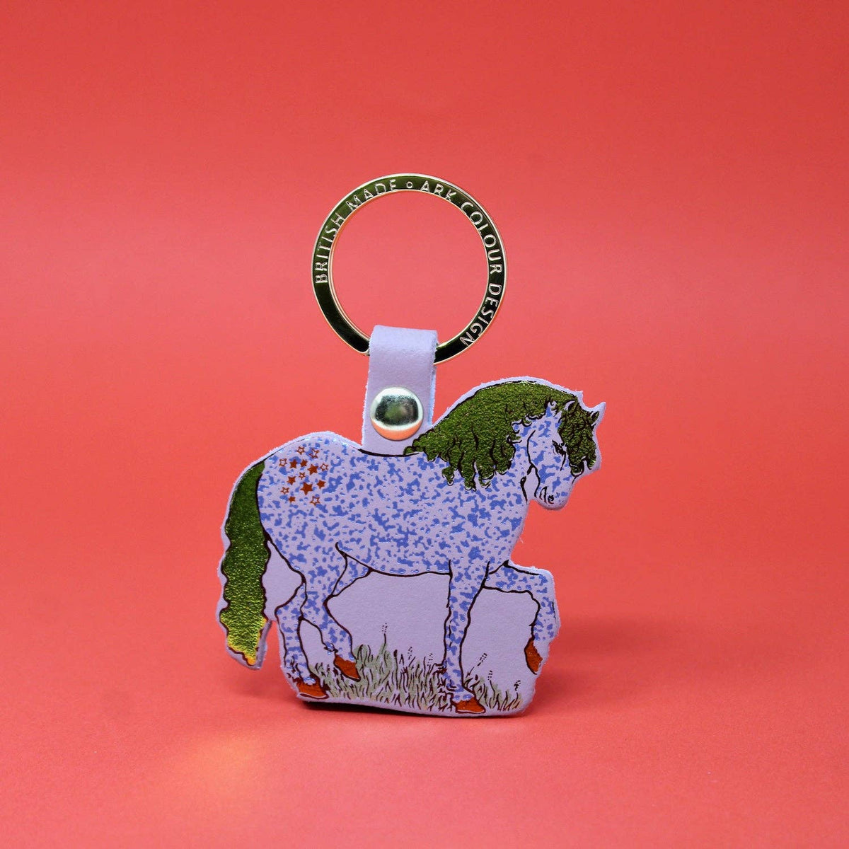 Leather Key Fob; Horse | Ark Colour Design