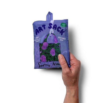 Tote Bag; Lilacs Art Sack by Sophy Naess | Yellow Owl Workshop