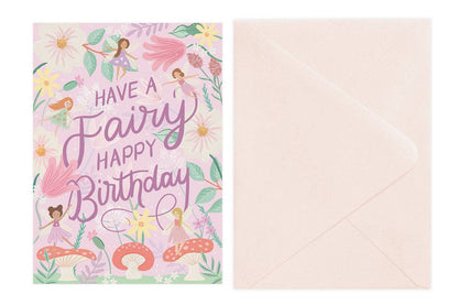 Birthday Card; Fairy Garden