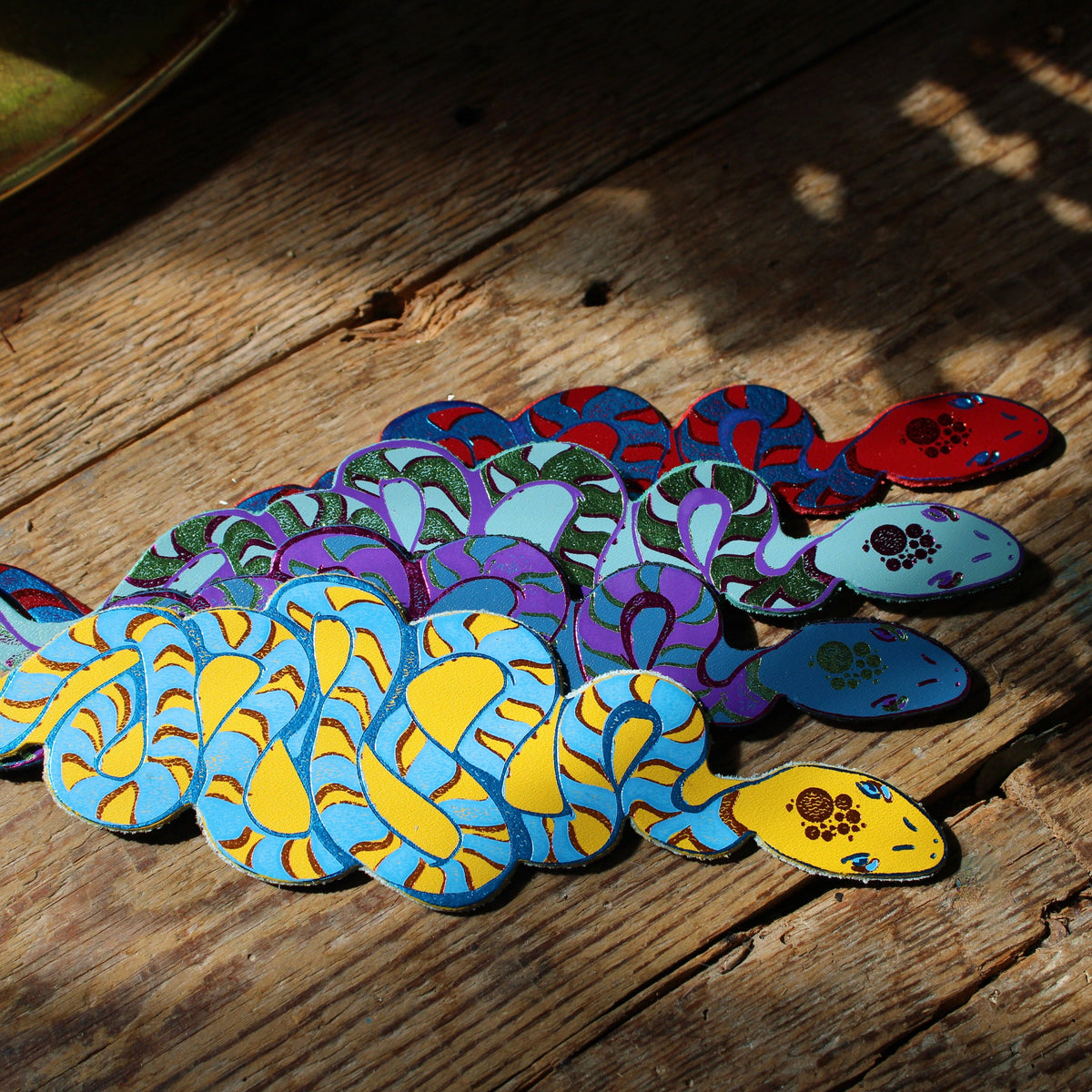 Leather Bookmark; Snake | Ark Colour Design