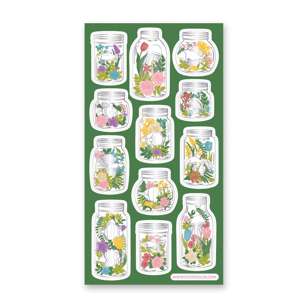 Stickii Sticker Sheet; Aquarium Terrariums