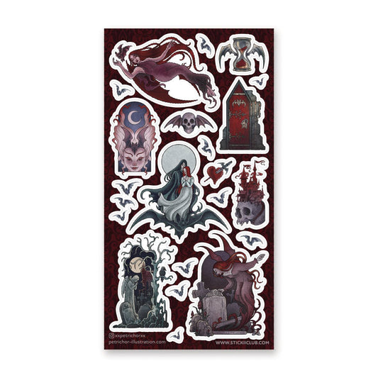 Sticker Sheet; Vampiric Devotion