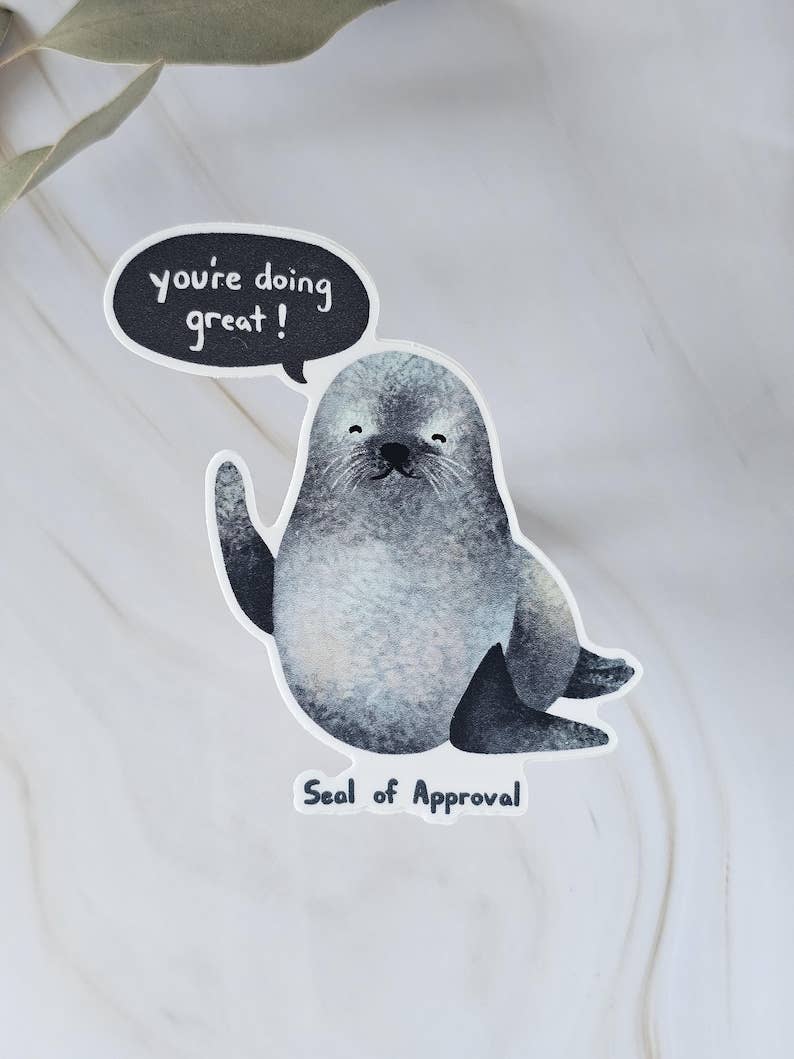 Motivational Sticker Seal of Approval