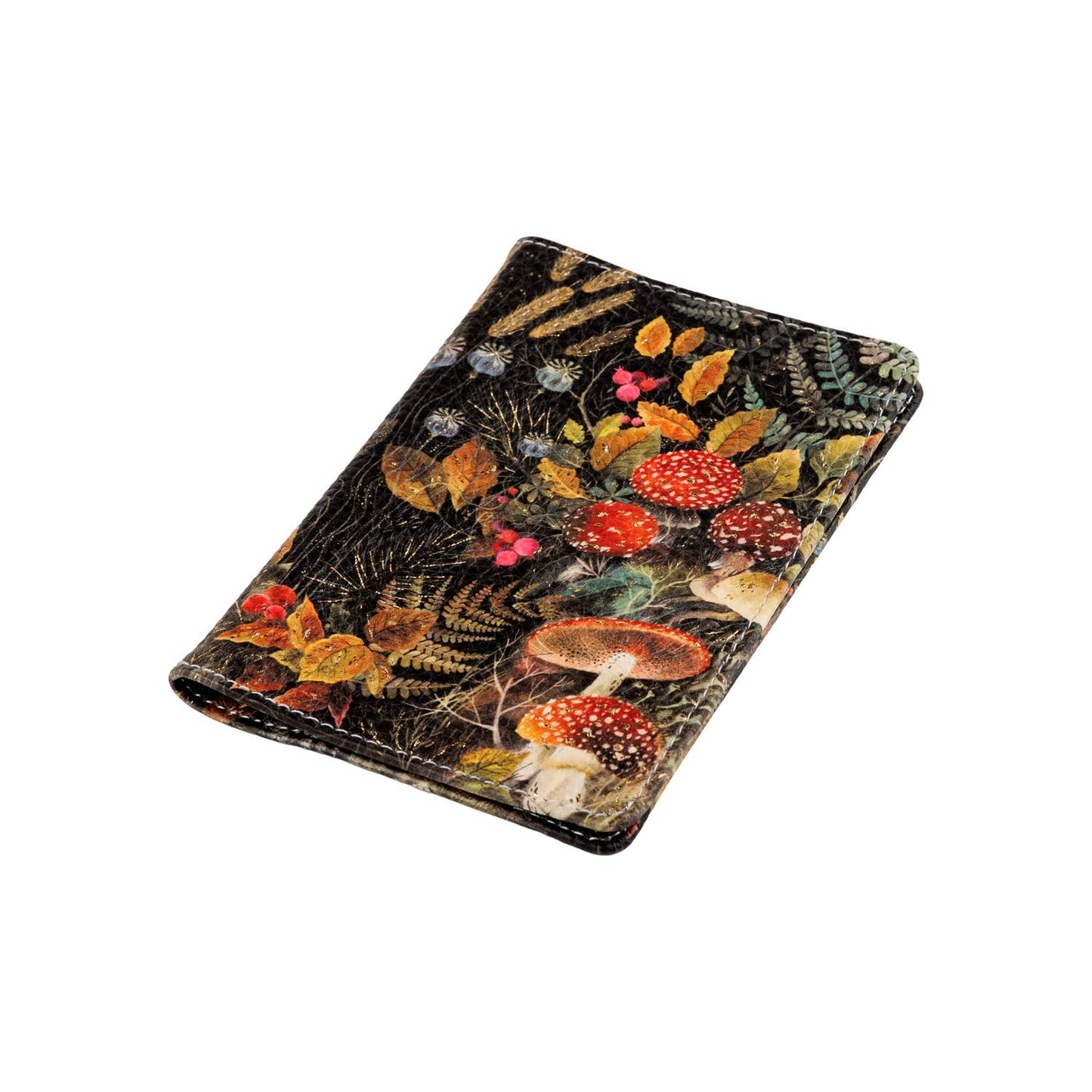 Passport Cover; Forest Mushrooms - BV by Bruno Visconti (Vegan Leather)