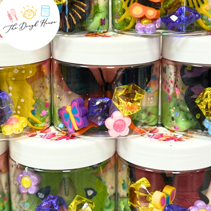 Magical Jars; Fun Size Butterfly (Sensory Dough & Trinkets)
